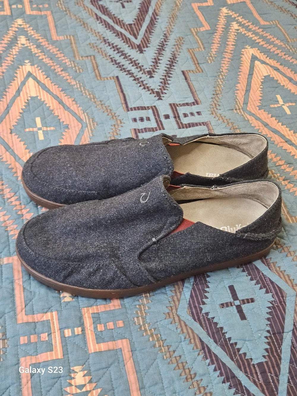 Olukai Men's Slip-On Casual Shoes in Charcoal